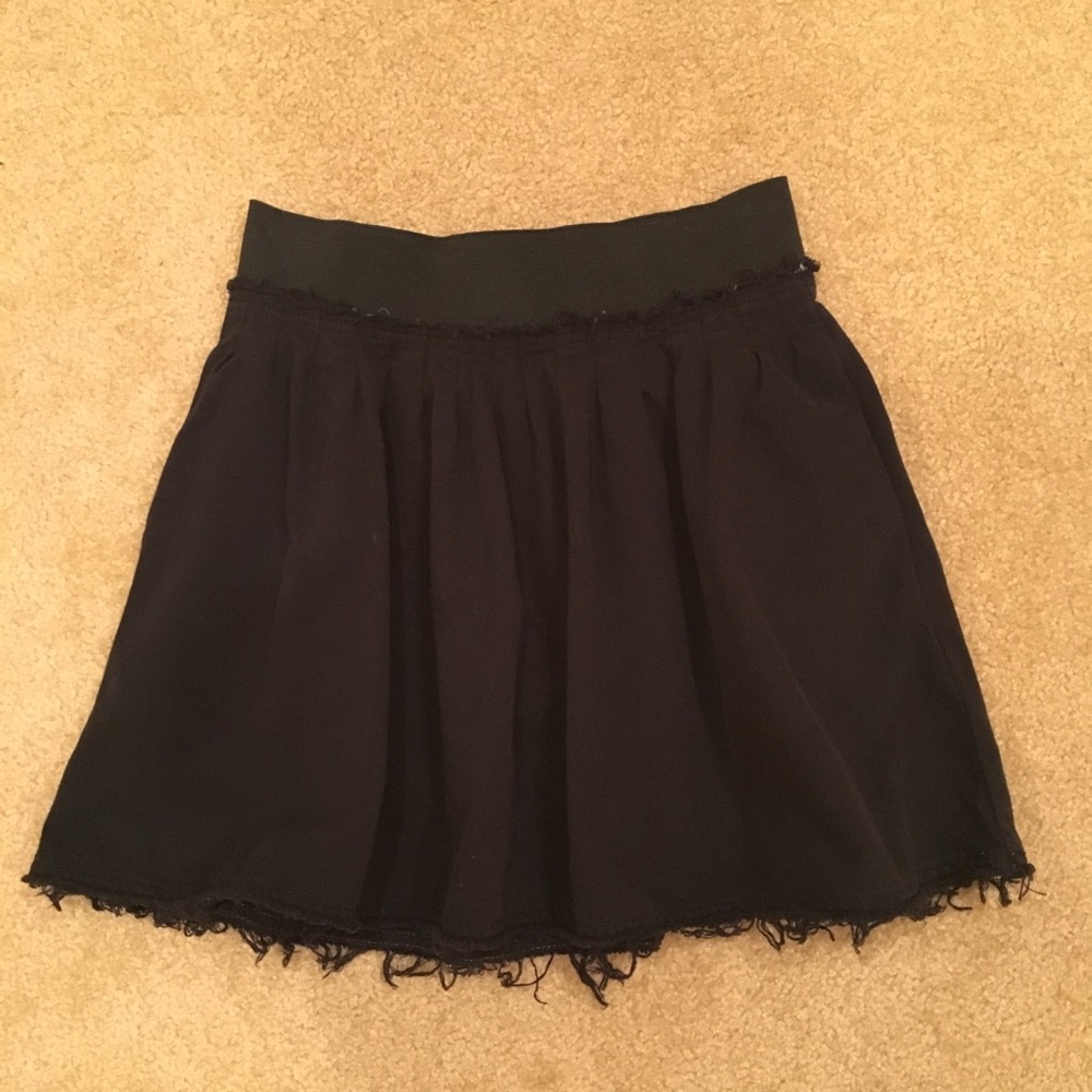 Urban outfitters distressed black skirt